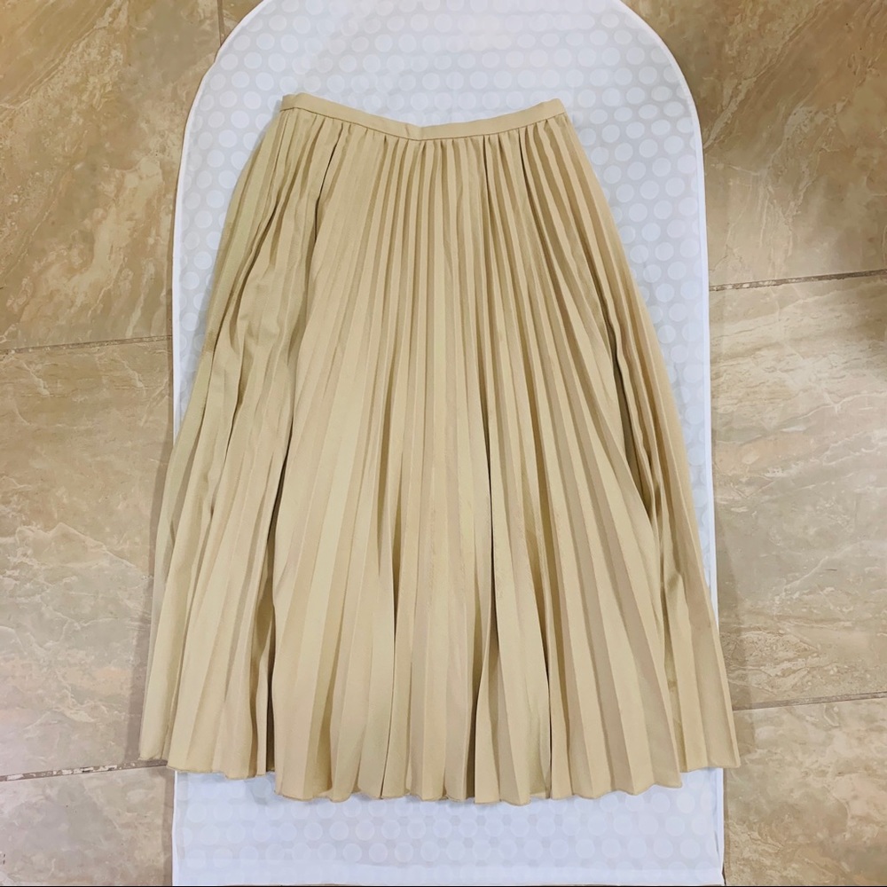 Club monaco pleated midi skirt